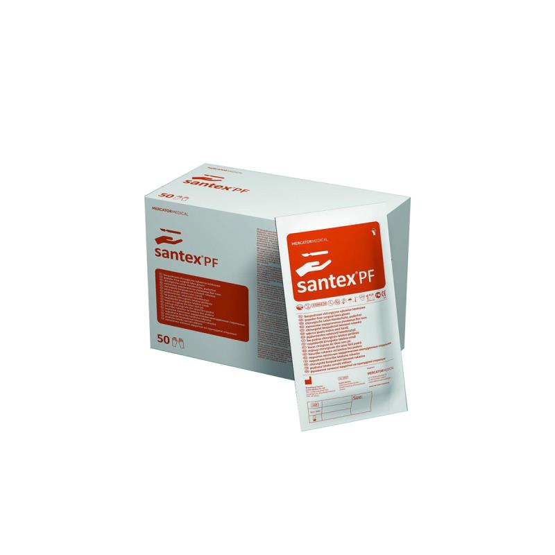 Перчатки хирург 6 Santex PF без валика стер латексные неопудр с внутр синт покрытием