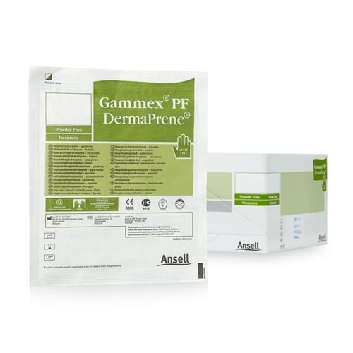 Перчатки неопреновые 40пар GAMMEX PF DermaPrene 7,5