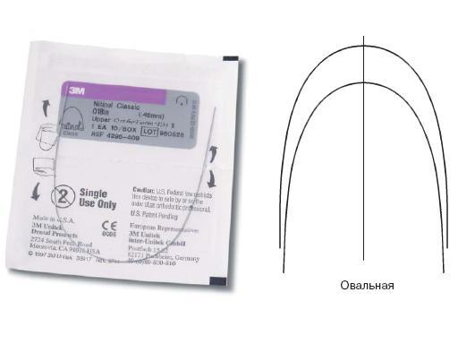 Дуга нитиноловая Юнитек классик / Unitek Nitinol Classic Archwire OFIII U 017x022 1шт 4297-855 купить