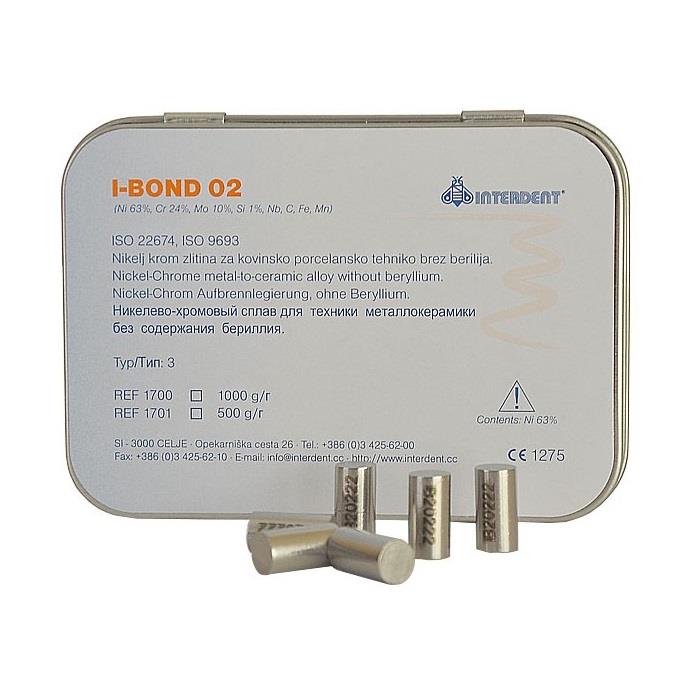 Металл (сплав) I-BOND 02 1кг никель-хромовый д/керамики