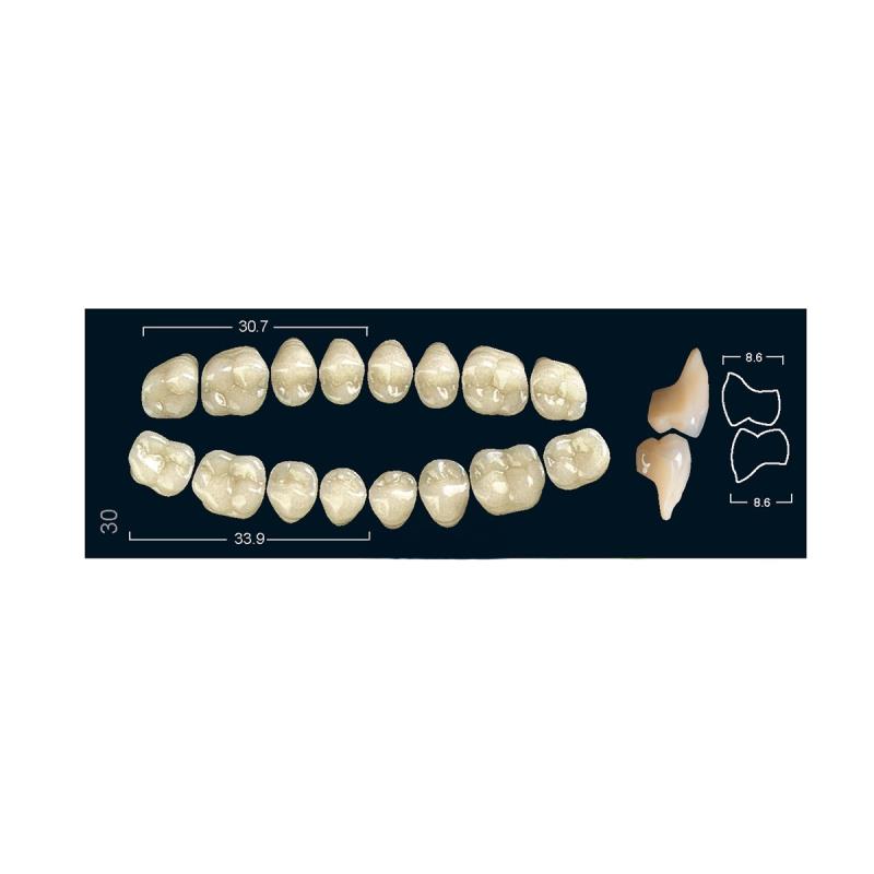Зубы искуственные боковые верхние Ivoclar Set of 8 U OK30O A3 купить